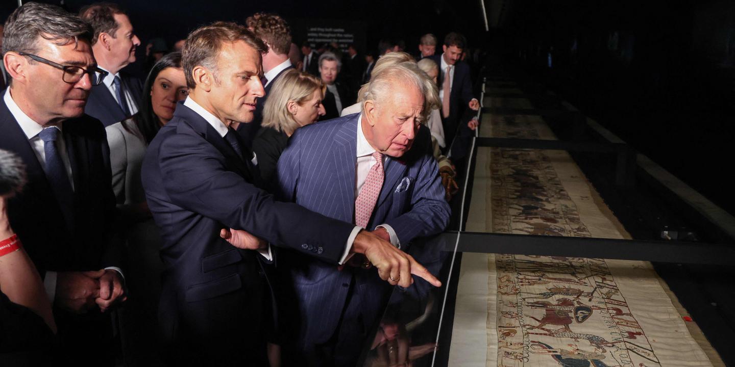 L’« entente amicale » franco-britannique confortée par le prêt de la tapisserie de Bayeux à Londres et par une première rencontre Macron-Burnham