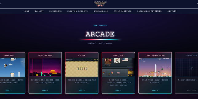 La Maison Blanche retire de son site un jeu vidéo polémique inspiré de « Tetris », où l’objectif était de construire un mur à la frontière
