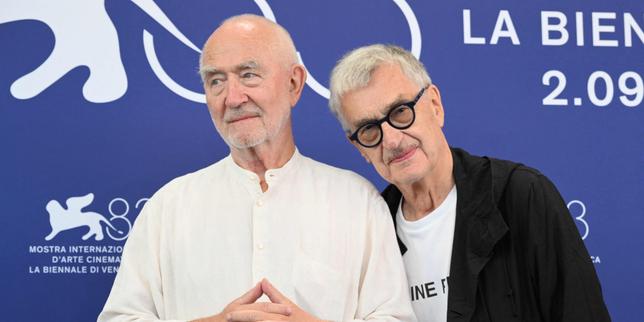 Peter Zumthor et Wim Wenders lors de la 83ᵉ Mostra de Venise, au Lido de Venise, le 6&nbsp;septembre&nbsp;2026.