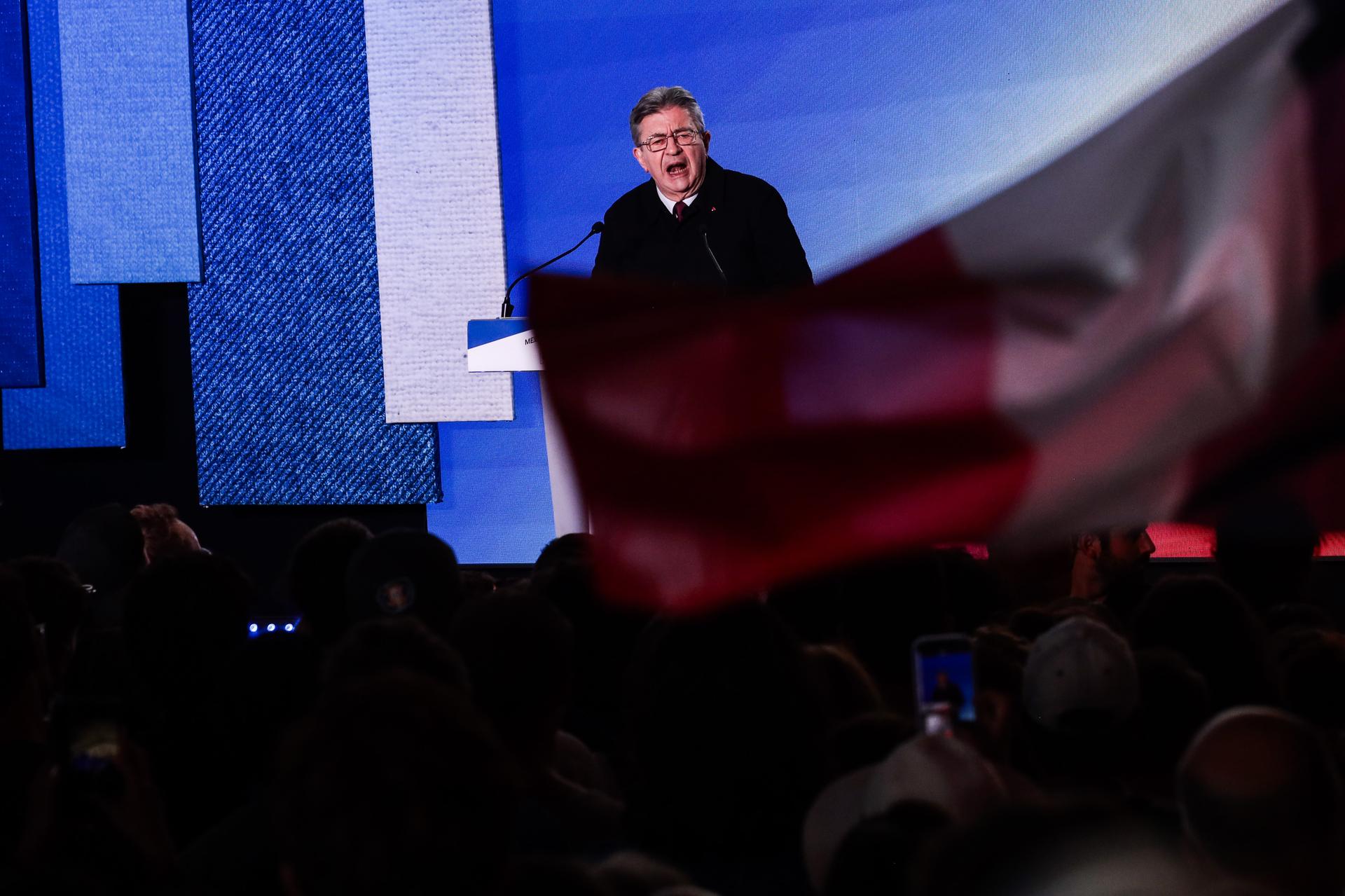 Jean-Luc Mélenchon lors de la Fête de « L’Humanité », à Brétigny-sur-Orge (Essonne), le 12 septembre 2026.