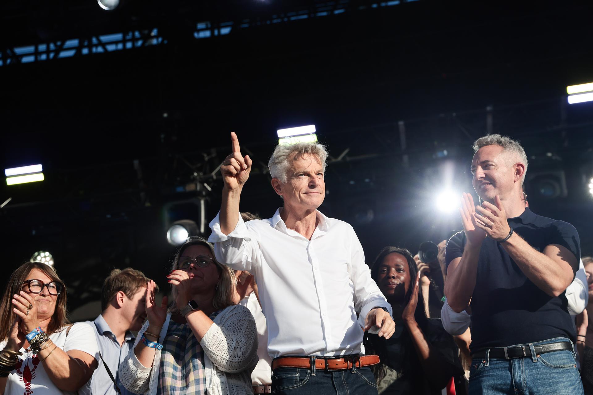 Le secrétaire national du PCF, Fabien Roussel, lors de la Fête de « L’Humanité », à Brétigny-sur-Orge (Essonne), le 12 septembre 2026.