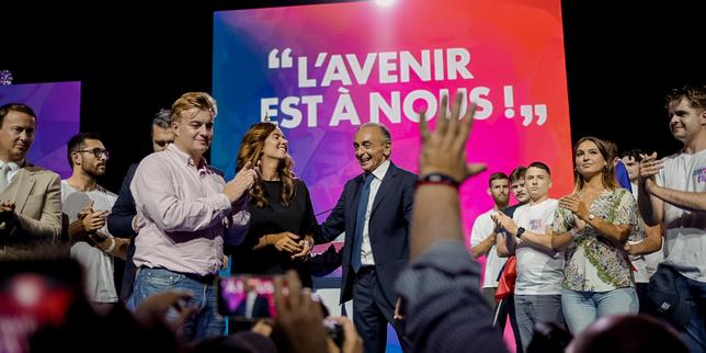 Présidentielle 2027 : le « fan-club » de Sarah Knafo repart en campagne pour soutenir Eric Zemmour et ses thèmes de la « remigration » et du « grand remplacement »