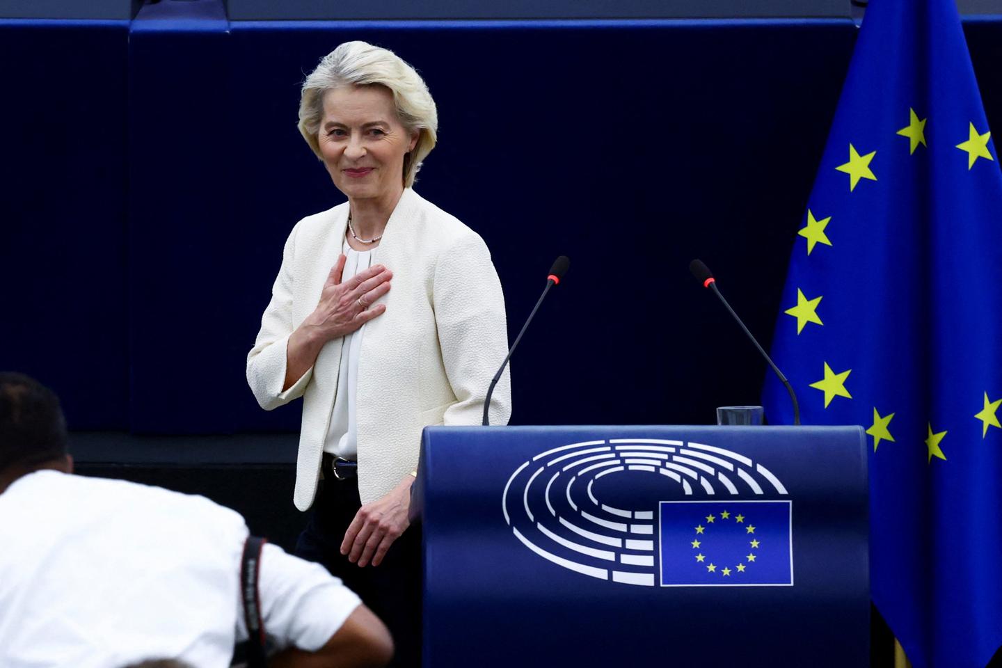 Face à la montée de l’extrême droite, la présidente de la Commission promet une Europe qui protège