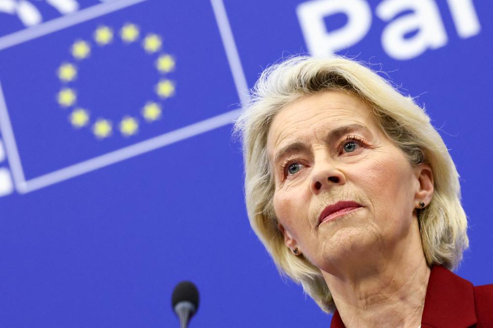 Ursula von der Leyen à Strasbourg, le 17 septembre 2026. - YVES HERMAN/REUTERS
