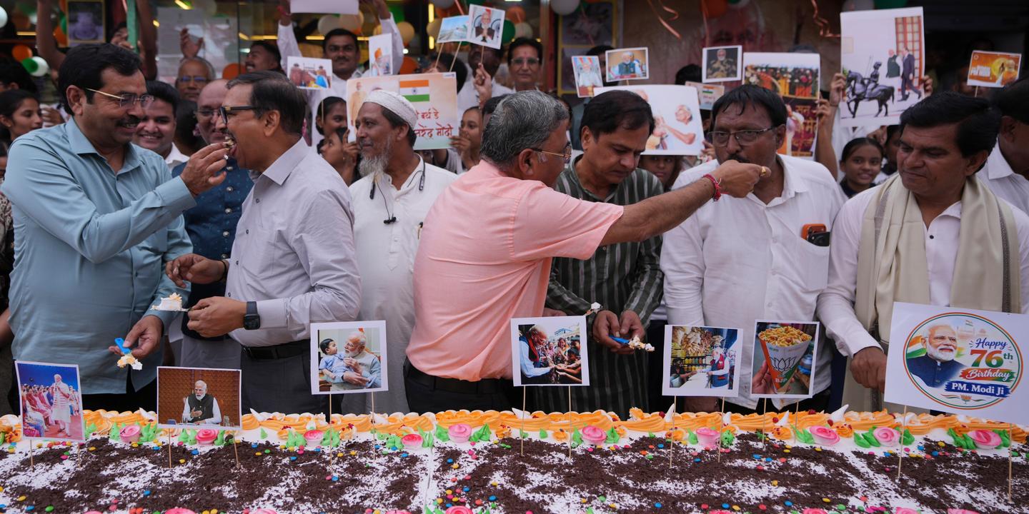 En Inde, des festivités XXL pour l’anniversaire de Narendra Modi
