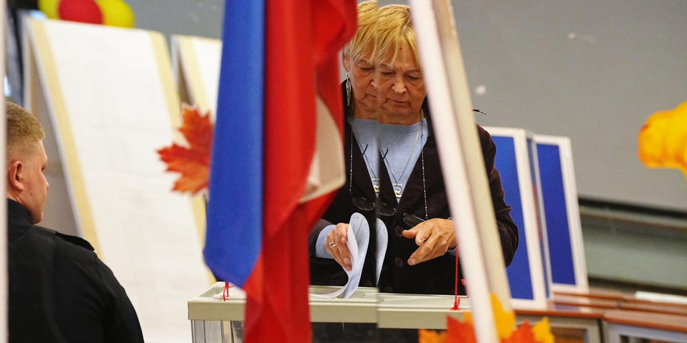 Russia holds parliamentary vote in areas illegally seized from Ukraine