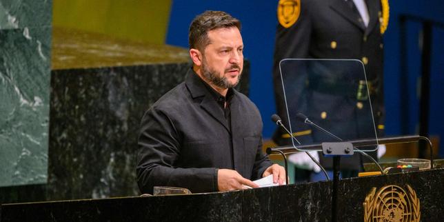At the UN General Assembly, Volodymyr Zelensky defends his strikes against Russia to "not die"
