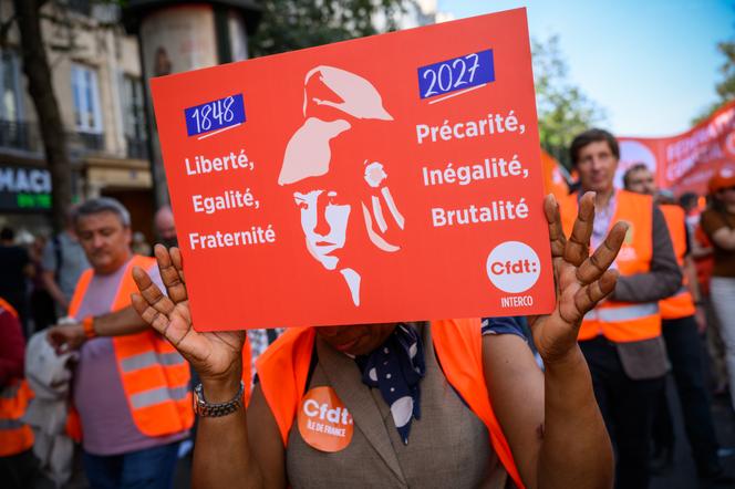 Manifestation intersyndicale pour des moyens dans la fonction publique, à Paris, le 29 septembre 2026. - BENJAMIN GIRETTE POUR « LE MONDE »