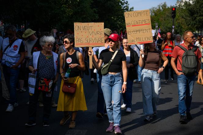 Lors d’une manifestation de la fonction publique, à Paris, le 29 septembre 2026.  - BENJAMIN GIRETTE POUR « LE MONDE »
