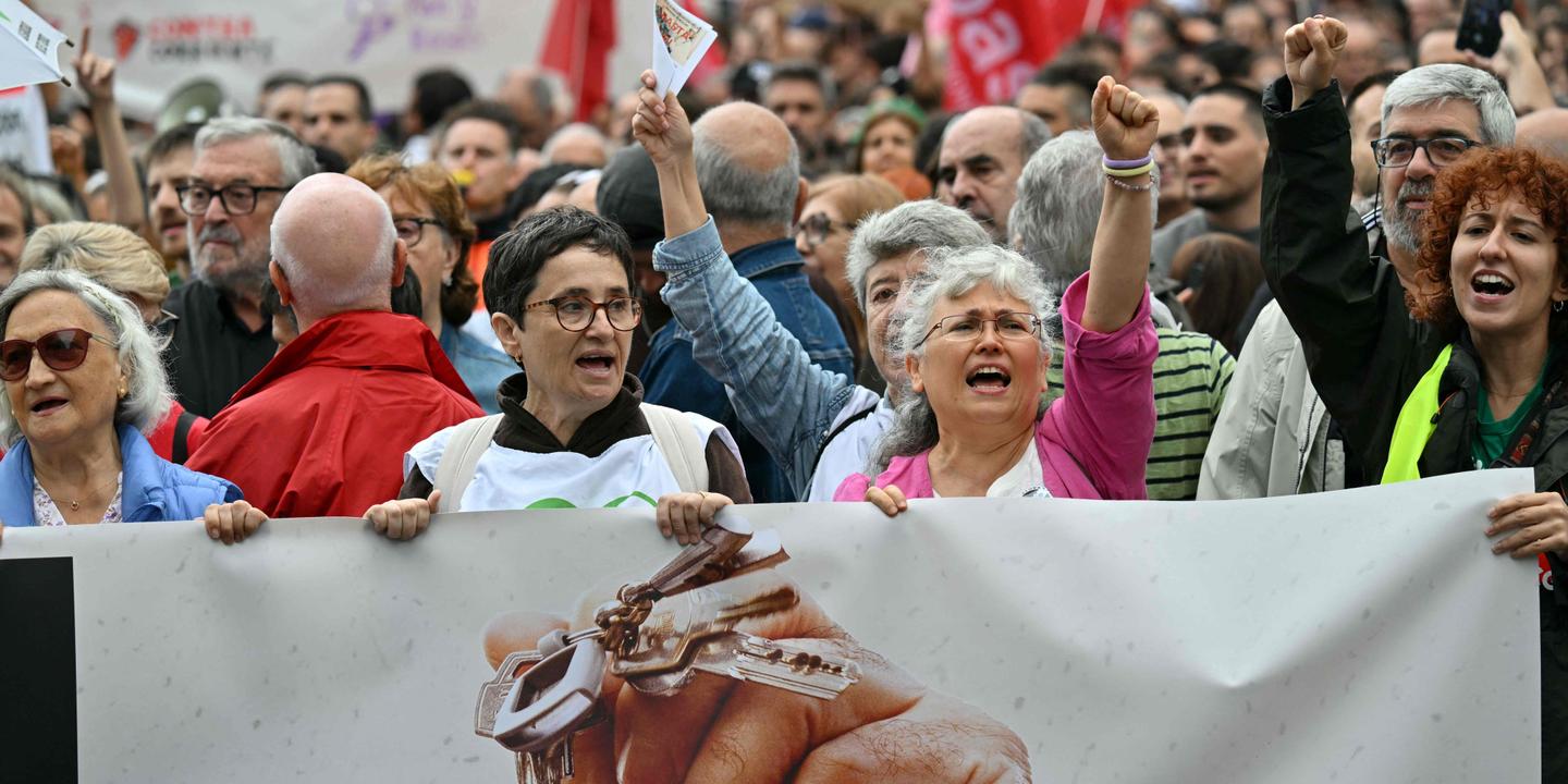 A Madrid et dans d’autres villes espagnoles, des dizaines de milliers de manifestants pour le droit au logement