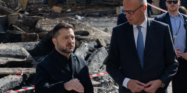 Germany's Merz visits Kyiv as Russia steps up attacks on Ukrainian cities