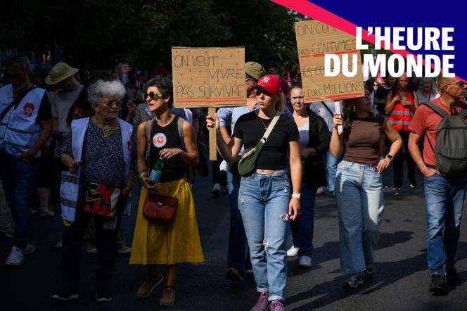 Alors que l’inflation augmente et que le pouvoir d’achat des Français recule, plus de 200 000 personnes ont manifesté dans le pays pour demander plus de moyens dans la fonction publique le 29 septembre 2026.  - BENJAMIN GIRETTE POUR « LE MONDE »