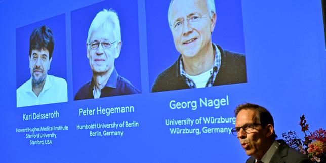Nobel Prize in medicine awarded to trio for optogenetics work