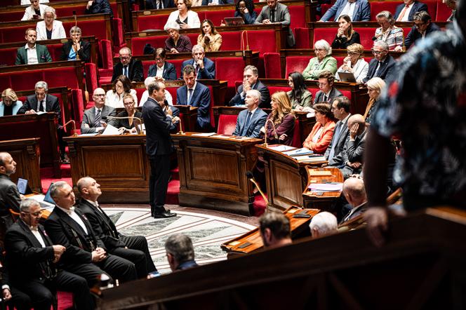 Le premier ministre, Sébastien Lecornu, lors de la séance des questions au gouvernement, à l’Assemblée nationale, à Paris, le 6 octobre 2026. - JULIEN MUGUET POUR « LE MONDE »