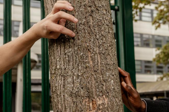 Un élève et un personnel du lycée professionnel Château d’Epluches, à Saint-Ouen-l’Aumône (Val-d’Oise), le 7 octobre 2026.  - ADRIENNE SURPRENANT/MYOP POUR « LE MONDE »