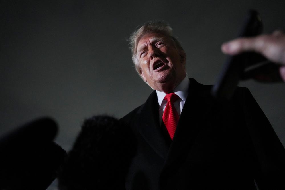 Le président américain, Donald Trump, dans le Maryland, le 10 octobre 2026. - ERIC LEE/REUTERS
