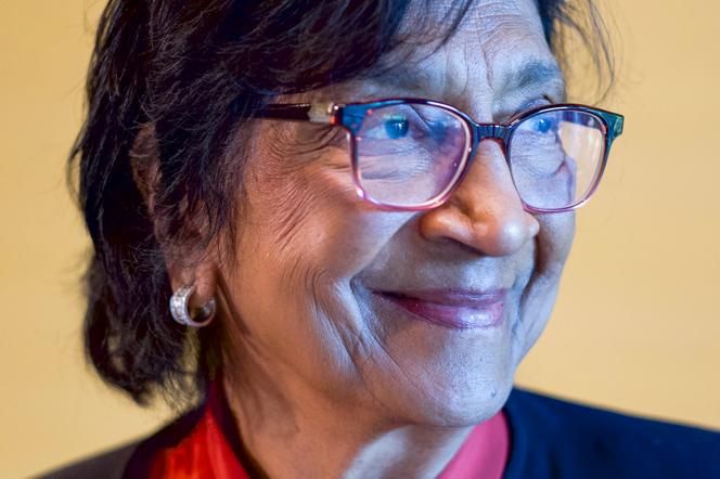 L’ancienne juge de la CPI, Navanethem Pillay, lauréate du prix Nobel de la paix 2026, à La Haye (Pays-Bas), le 12 octobre 2026. - PATRICK POST/AP