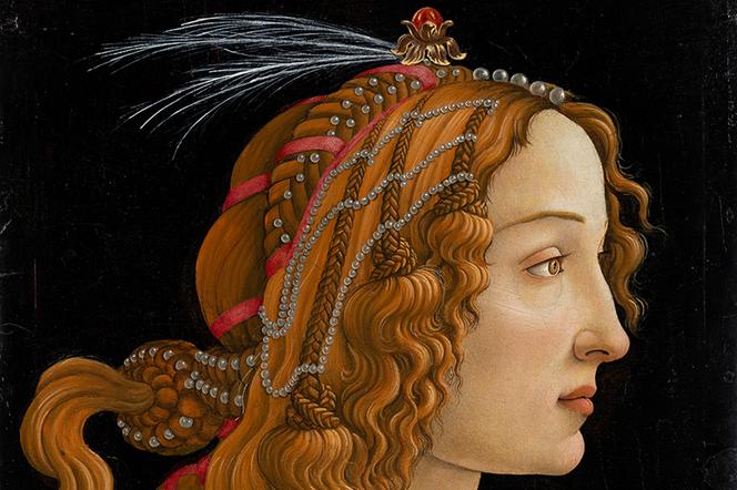 « Portrait idéalisé d’une dame (portrait de Simonetta Vespucci en nymphe) », de Sandro Botticelli, 1475-1480. - AKG-IMAGES