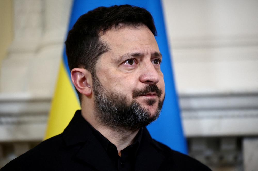Le président ukrainien, Volodymyr Zelensky, à Londres, le 14 octobre 2026. - HENRY NICHOLLS VIA REUTERS