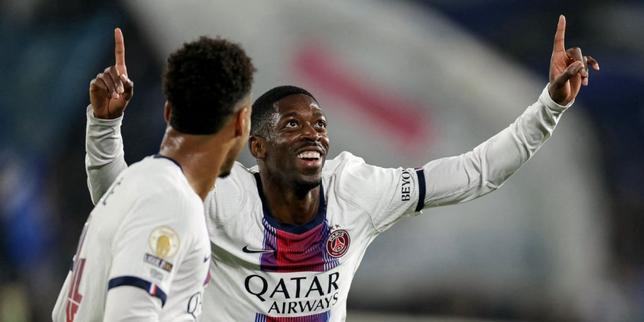 PSG, Dembélé'nin penaltı kaçırmasının ardından Strasbourg'u 3-1 yenmek için mücadele ediyor