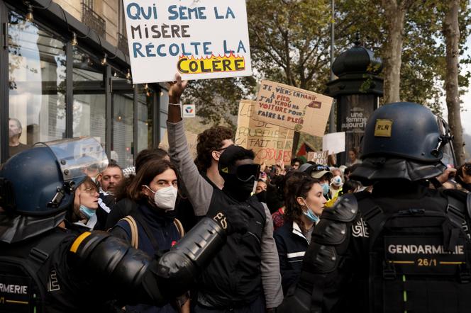 Place de la République, à Paris, le 17 octobre 2026. - ADRIENNE SURPRENANT/MYOP POUR « LE MONDE »