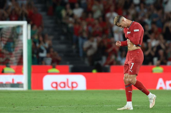 Cristiano Ronaldo lors du match de la Ligue des Nations opposant le Portugal au Pays de Galles, au stade José Alvalade de Lisbonne, le 24 septembre 2026. - PATRICIA DE MELO MOREIRA/AFP