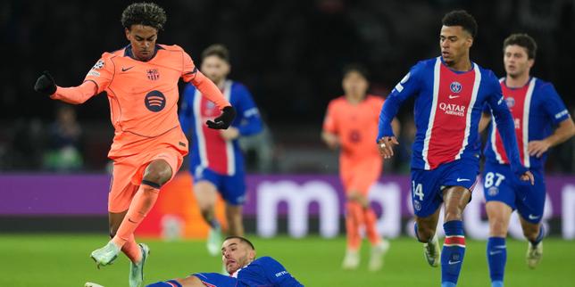 EN DIRECT, PSG-Barcelone : d'une frappe splendide, Vitinha permet aux Parisiens de reprendre les commandes de ce choc de Ligue des champions Une semaine après leur succès en Ligue des champions sur la pelouse de Manchester City, les Parisiens reçoivent, mardi au Parc des Princes, une formation catalane guidée par l'étincelant Lamine Yamal.