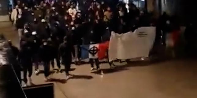 A Lyon, des activistes d’ultradroite défilent dans la rue deux jours après les manifestations du 17 octobre