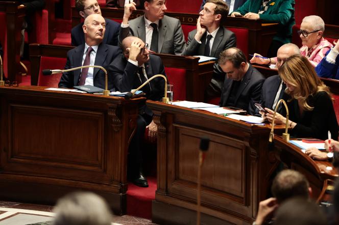 Members of the government at the Assemblée Nationale, in Paris, October 20, 2026.  - CYRIL BITTON/DIVERGENCE FOR LE MONDE