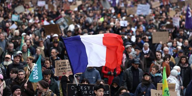 French protests kick off amid tightened security, no early signs of street violence