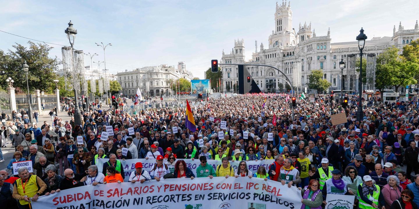 Espagne : à Madrid, 25 000 manifestants pour défendre les retraites, à un mois des élections législatives