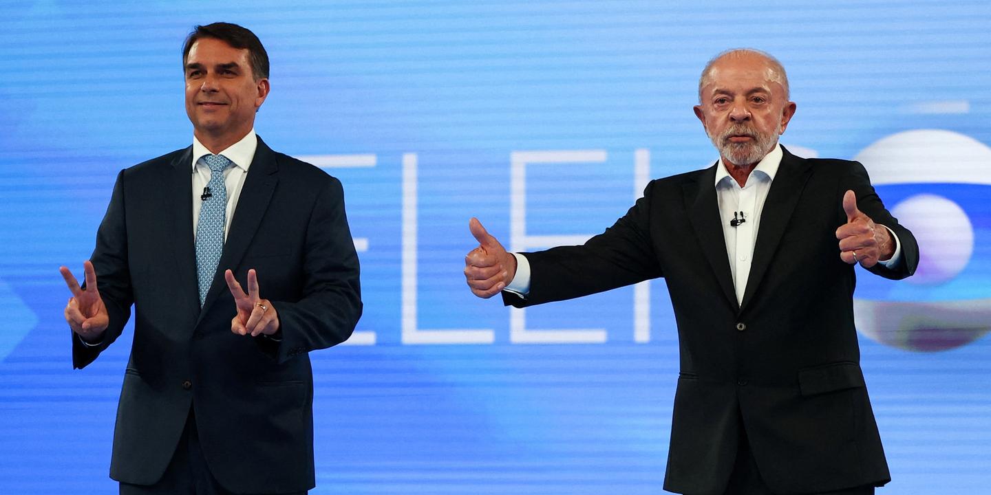 Présidentielle au Brésil : Flavio Bolsonaro plus policé, Lula plus offensif lors d’un second débat crucial