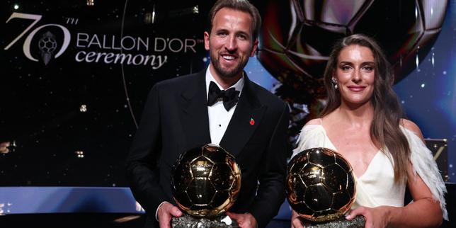 En images : Harry Kane sacré Ballon d’or, Alexia Putellas remporte le titre féminin