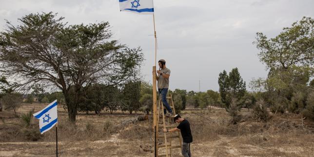 « Gaza est à nous ! » : alors qu’Israël vote, des colons ont installé un campement à la frontière de l’enclave palestinienne