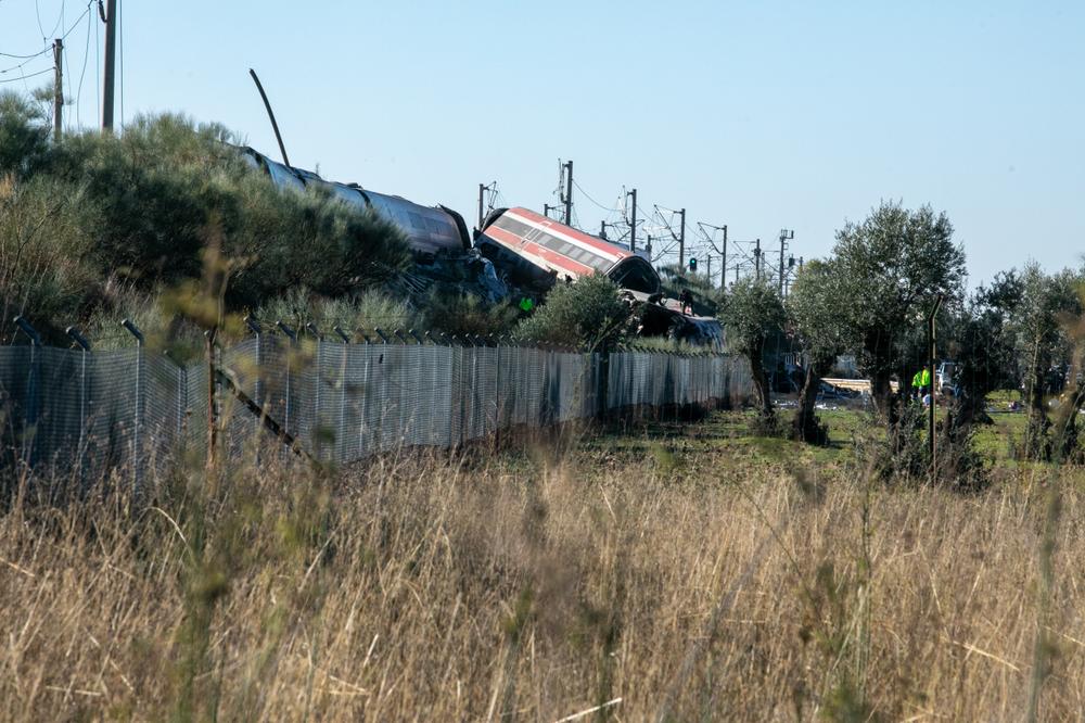 The scene of a collision between two trains in Urda, Spain on Wednesday, Oct. 28, 2026. - JUANMA JIMÉNEZ/EUROPA PRESS VIA AP