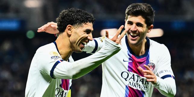 PSG, Le Havre'ı 5-1 mağlup ederken Hakimi hat-trick yaptı